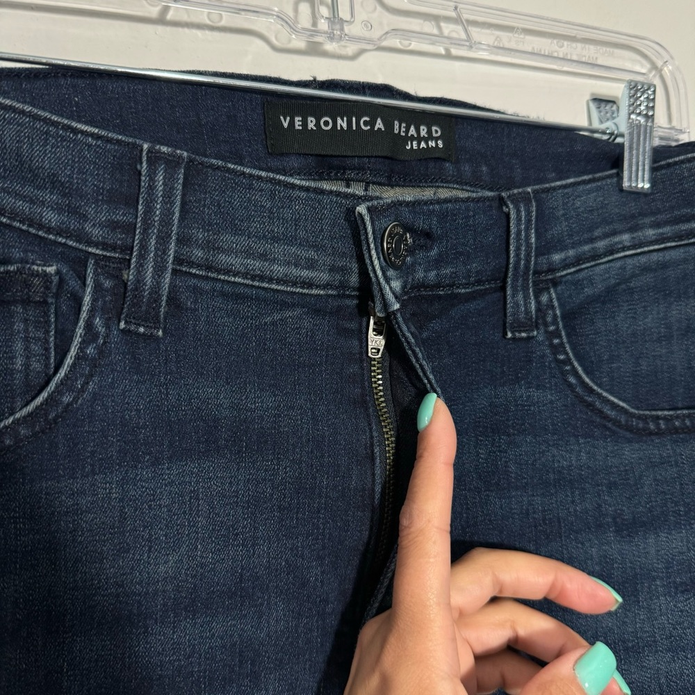 Veronica Beard Carolyn High Rise Baby Boot Jean Tuxedo Stripe Size 15 Casual - Picture 8 of 12